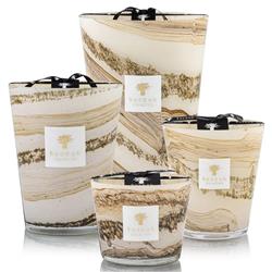 Baobab Collection Sand Siloli Industrial Beige Glass Scented Candle - Small|