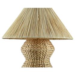 Gavin Coastal Beach Natural Braided Rattan Table Lamp|