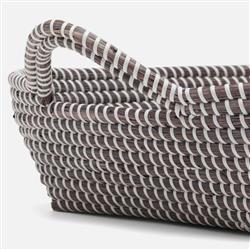 Pigeon and Poodle Roslyn White Woven Grey Seagrass Basket - Set of 2|