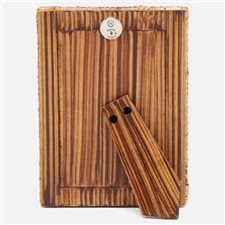 Pigeon and Poodle Meribel Coastal Natural Woven Bamboo Picture Frame - 4x6|