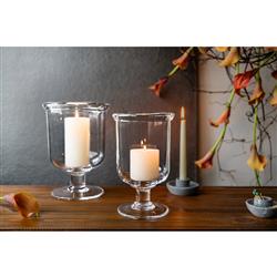 Simon Pearce Essex Modern Classic Glass Hurricane Candleholder - Medium|