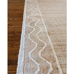 Fineas Coastal Beach Natural Patterned Jute Rug - 3'6"x5'6"|