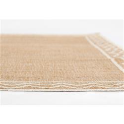 Fineas Coastal Beach Natural Patterned Jute Rug - 3'6"x5'6"|