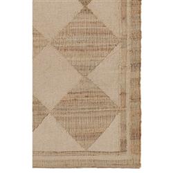 Nash Modern Classic Natural Jute Diamond Patterned Rug - 3'6"x5'6"|