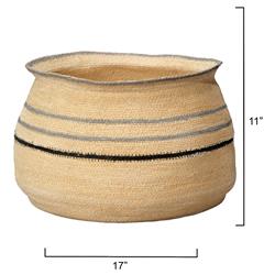 Jordan Coastal Beach Natural Seagrass Floor Basket|