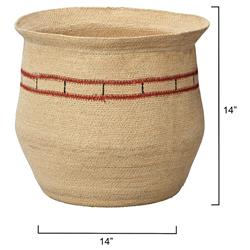 Tanner Coastal Beach Natural Seagrass Floor Basket|