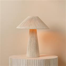 Tashvi Coastal Beach Beige Jute Wrapped Table Lamp|