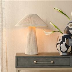Tashvi Coastal Beach Beige Jute Wrapped Table Lamp|
