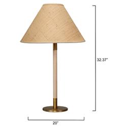 Teresa Coastal Beach Natural Wood Woven Raffia Shade Table Lamp|