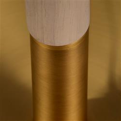 Teresa Coastal Beach Natural Wood Woven Raffia Shade Floor Lamp|