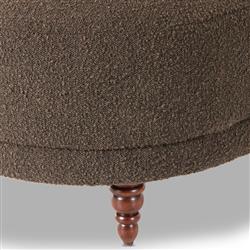 Margaret French Country Dark Brown Performance Wood Chaise Lounge|