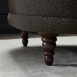 Mariel French Country Dark Brown Performance Tufted Chair|