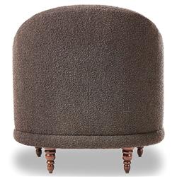 Mariel French Country Dark Brown Performance Tufted Chair|