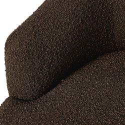 Mariel French Country Dark Brown Performance Tufted Chair|