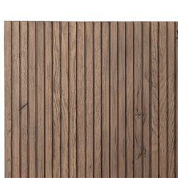 Lana Rustic Lodge Grey Oak Wood Bed - Queen|