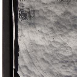 Fector Industrial Smoked Black Glass Iron Square Nesting End Table - Set of 2|