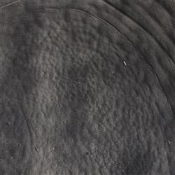 Fector Industrial Smoked Black Glass Iron Square Nesting End Table - Set of 2|