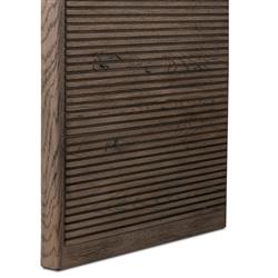 Lana Rustic Lodge Grey Oak Wood Rectangular Console Table|