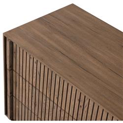 Lana Rustic Lodge Grey Oak Wood Nightstand|