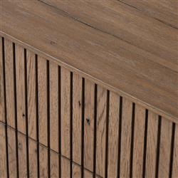 Lana Rustic Lodge Grey Oak Wood Nightstand|