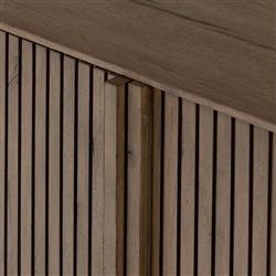 Lana Rustic Lodge Grey Oak Wood Sideboard|