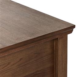 Gavin Rustic Brown Oak Rectangular Kitchen Island - 118"W|