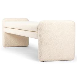 Selene Modern Classic Cream Upholstered Bedroom Bench|