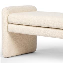 Selene Modern Classic Cream Upholstered Bedroom Bench|
