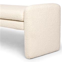 Selene Modern Classic Cream Upholstered Bedroom Bench|