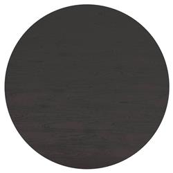 Palmerston Modern Charcoal Oak Brushed Gold Steel Round Dining Table - 68"W|