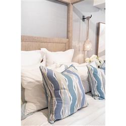 Palecek Woodside Coastal Beach Natural Seagrass Rope Canopy Bed - Queen|