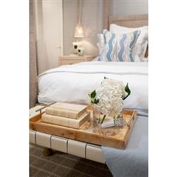 Palecek Woodside Coastal Beach Natural Seagrass Rope Canopy Bed - Queen|