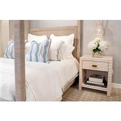 Palecek Woodside Coastal Beach Natural Seagrass Rope Canopy Bed - Queen|