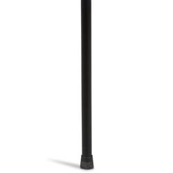 Burton Coastal Beach Brown Woven Rope Black Iron Outdoor Dining Side Chair|