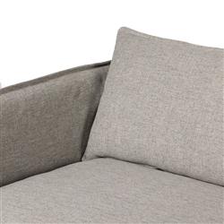 Andrew Modern Grey Slipcovered Outdoor Sofa - 96"W|