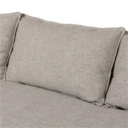 Andrew Modern Grey Slipcovered Outdoor Sofa - 96"W|