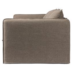 Andrew Modern Brown Slipcovered Outdoor Sofa - 96"W|