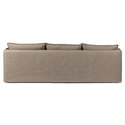 Andrew Modern Brown Slipcovered Outdoor Sofa - 96"W|