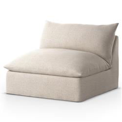 Cee Modern Classic Beige Upholstered Outdoor Swivel Chair|