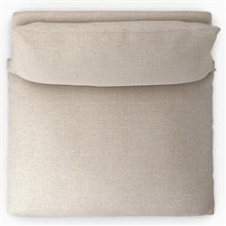 Cee Modern Classic Beige Upholstered Outdoor Swivel Chair|