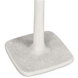 Isabella Industrial Loft White Concrete Round Outdoor Bistro Table - 31"W|