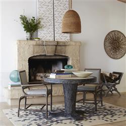 Palecek Green Oaks Coastal Beach Rope Rattan Woven Pendant|