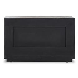 Oliver Rustic Lodge Dark Brown Oak Wood 2 Drawer Nightstand|