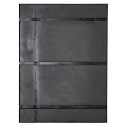 Marty Rustic Lodge Burnished Brown Iron Floor Mirror|