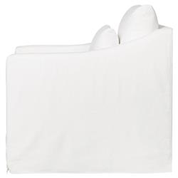 Cisco Home Rebecca Coastal Denim White Slipcovered Swivel Club Arm Chair|