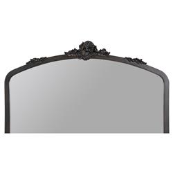 Ambrose French Country Oil Rubbed Bronze Metal Ornate Floor Mirror|