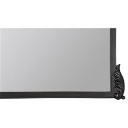 Ambrose French Country Oil Rubbed Bronze Metal Ornate Floor Mirror|