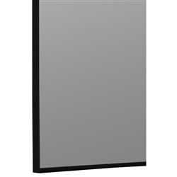 Lucille Hollywood Regency Modern Black Metal Wall Mirror|