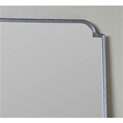 Lucille Hollywood Regency Modern Silver Metal Wall Mirror|