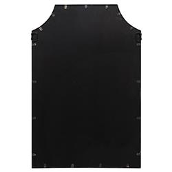 Serene Hollywood Regency Gold Metal Wall Mirror|